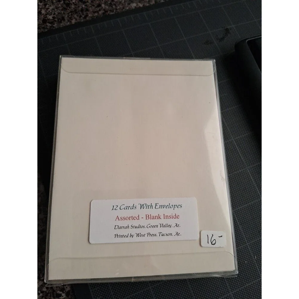 Greeting Cards Donkey Desert Darrah Studios, AZ Set Of 12 With Envelopes.
